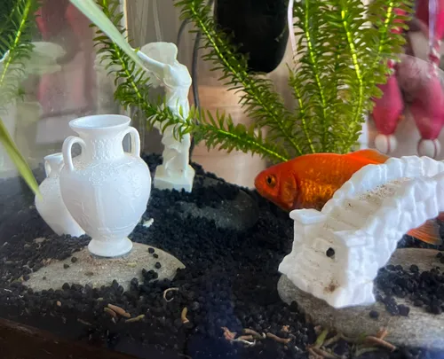 3D printed fish tank underground hiding cave decoration