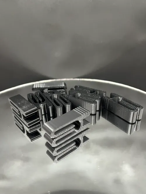 Set of 3D printed bag clips