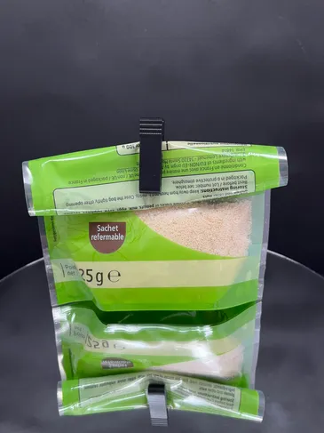 Bag clips attached to open packages