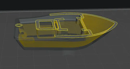 Chitubox Slicer: Hollowed model