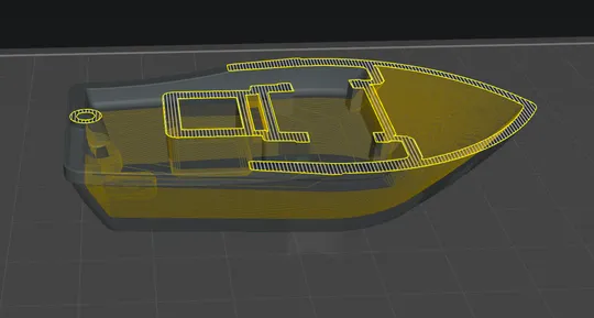 Chitubox Slicer: Hollowed model
