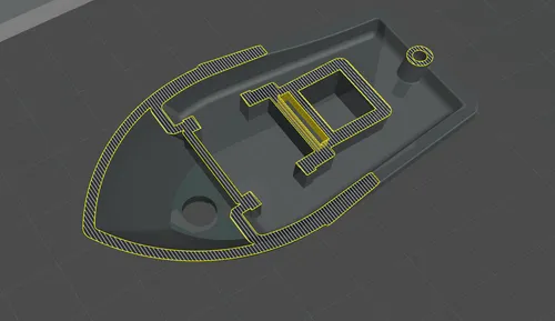 Chitubox Slicer: Hollowed model with hole