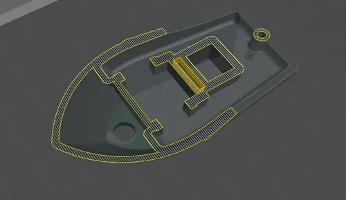 Chitubox Slicer: Hollowed model with hole