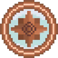 Compass pixel art icon