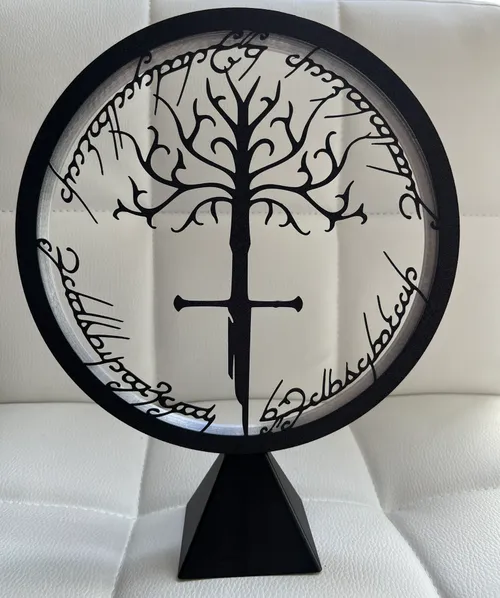 3D printed Lord of the Rings lamp