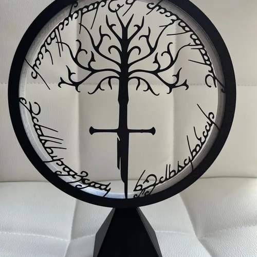 3D printed Lord of the Rings lamp