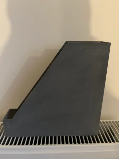 Magazine file holder with folders and notebooks