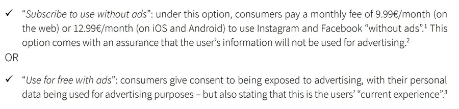Meta privacy policy