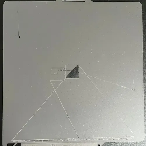 Damaged plate