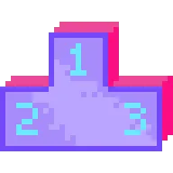 Pixel art podium