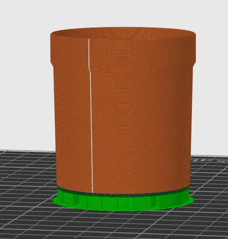 Bambulab plant pot, second angle