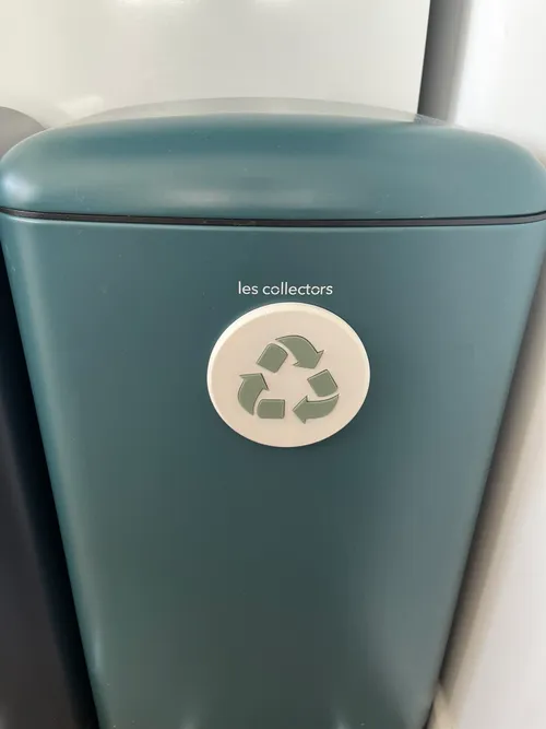 3D printed recycling logo for bins or labels