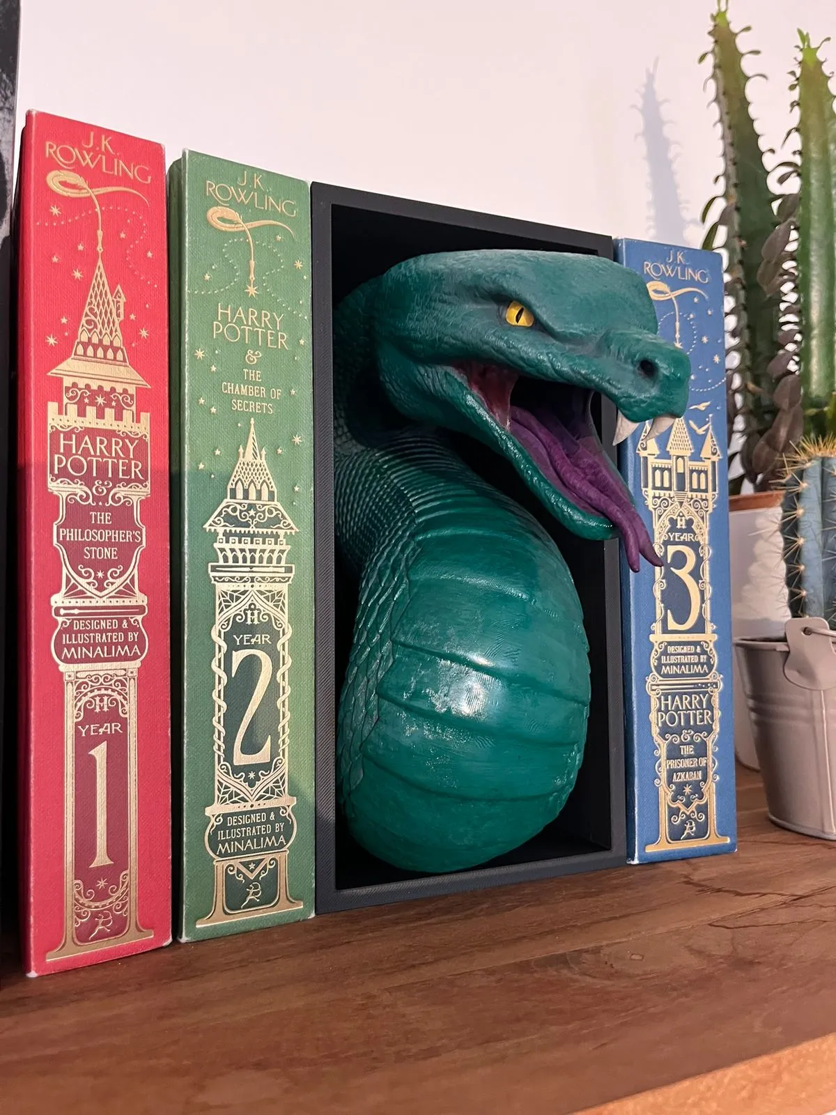 Basilisk Book Nook - Slytherin - Harry Potter