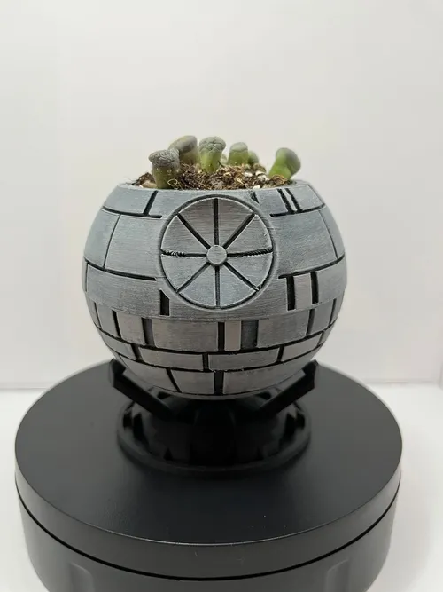 Death Star plant pot