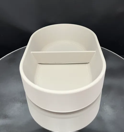 Alternate view of the designer catch-all tray