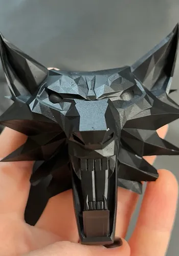 Primed Witcher wolf 3D print