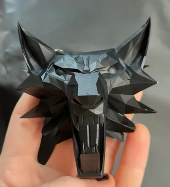 Primed Witcher wolf 3D print